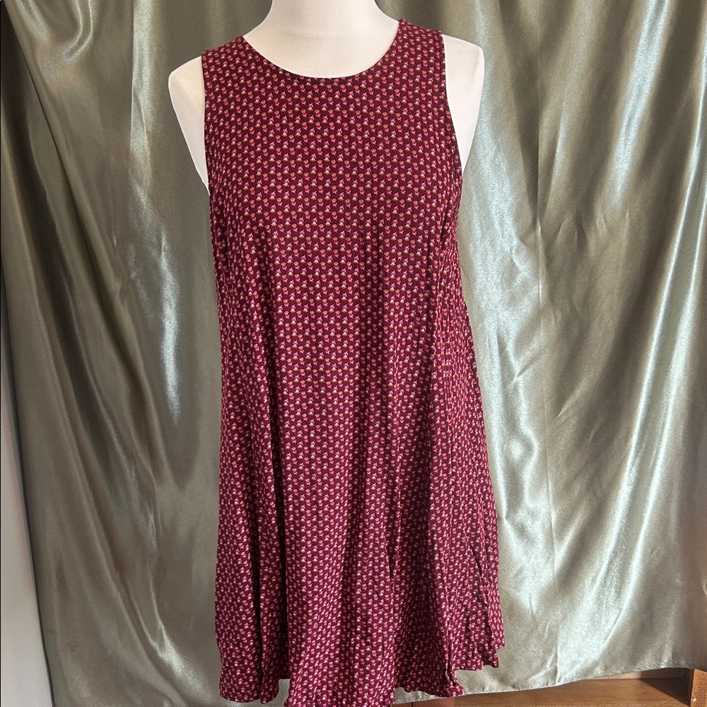 Old Navy Burgundy Floral Dress